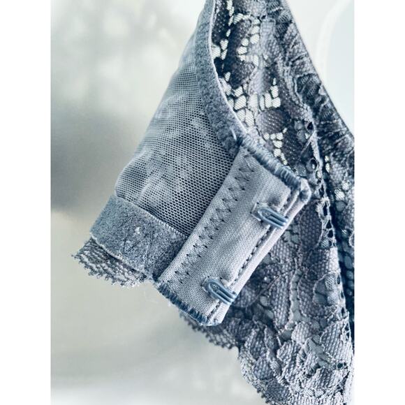 Victoria's Secret Bra Lined Demi Body By Victoria 38C Lace Blue - Picture 6 of 8